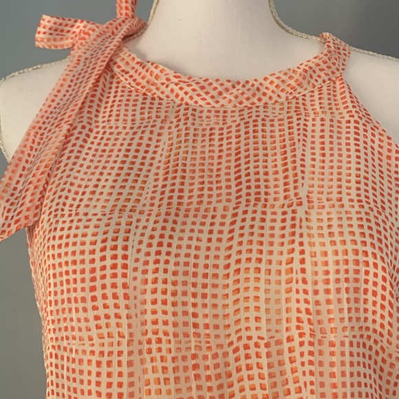 Banana Republic Sleeveless Dress Size XL Like New Silky Lined Halter Max… - Picture 3 of 14